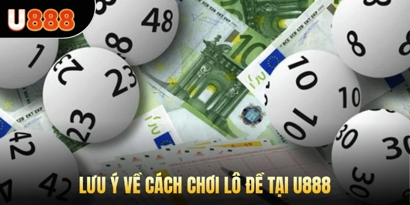 Lưu ý về cách chơi lô đề tại U888